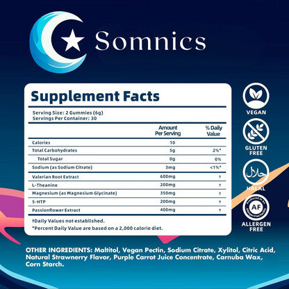 Somnics® Natural Sleep Gummies